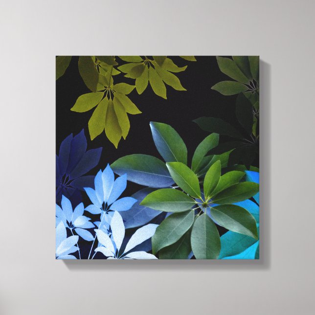 Leaves Wrapped Canvas (Front)