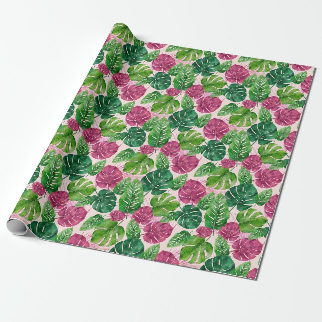 Leaves Wrapping Paper (Unrolled)