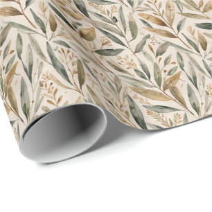Leaves wrapping paper