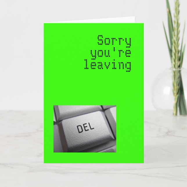 Leaving card (Front)