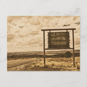 leaving colourful colorado postcard