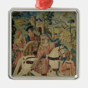 Leaving for the Hunt Metal Ornament