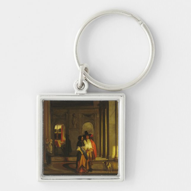 Leaving for the Walk Keychain (Front)