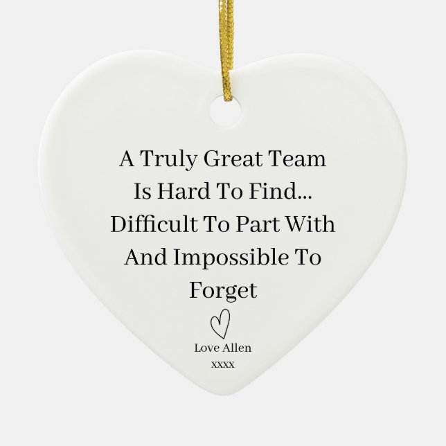 Leaving Gift, Coworker Gift, Work Colleague Leavin Ceramic Ornament (Front)