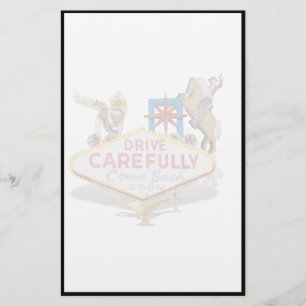 Leaving Las Vegas (Back of Las Vegas Welcome Sign) Stationery