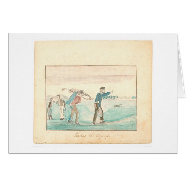 Leaving the Diggings (1601A) (Front Horizontal)
