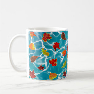 Leaving the Fall into Blue Sea Water Coffee Mug