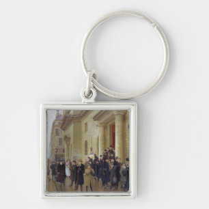 Leaving the Lycee Condorcet, 1903 Keychain