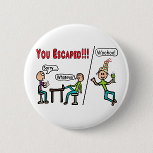 Leaving Work 2 Inch Round Button