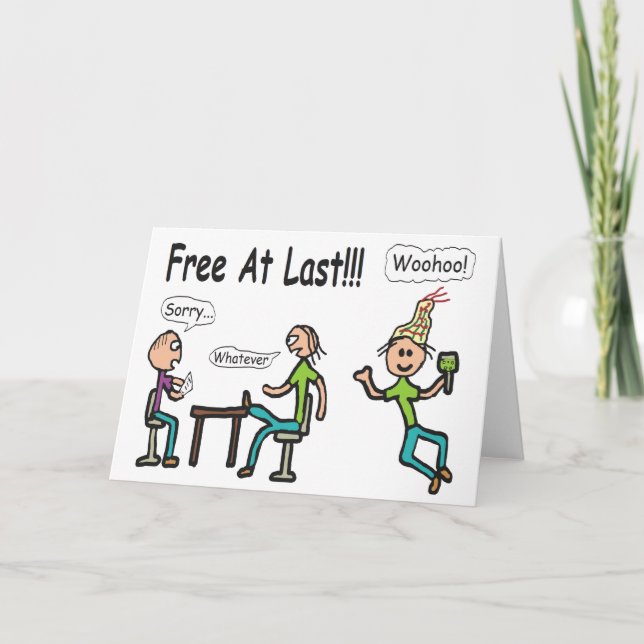 Leaving Work Card (Front)