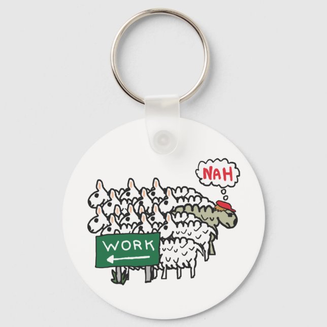 Leaving Work Keychain (Front)