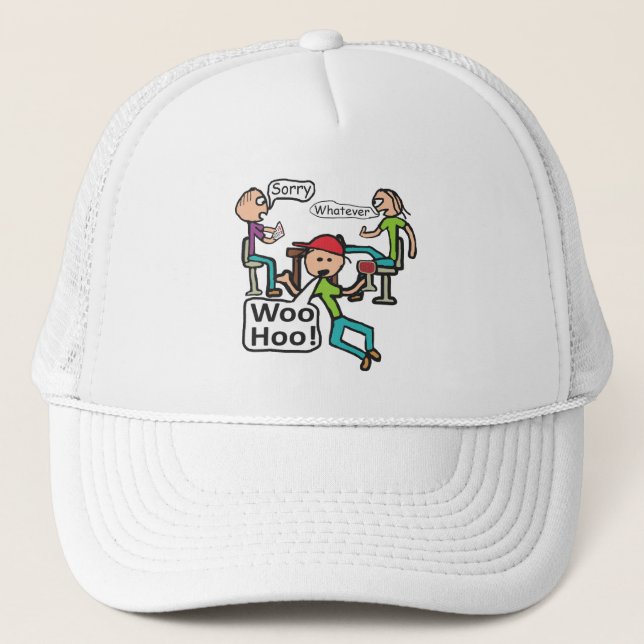 Leaving Work Trucker Hat (Front)