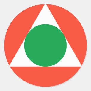 Lebanese Air Force Roundel Classic Round Sticker