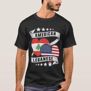 Lebanese American flag shirt 