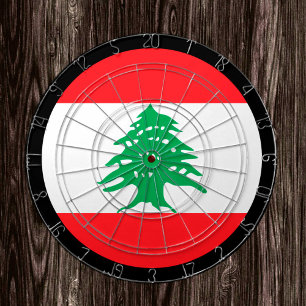 Lebanese Flag Dartboard & Lebanon / game board