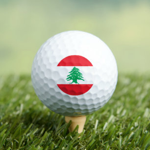Lebanese Flag, Flag of Lebanon Golf Balls