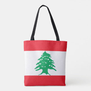 Lebanese Flag, Flag of Lebanon Tote Bag