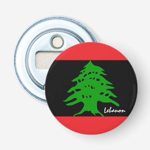 Lebanese flag & Lebanon party, sports /Reversed Bottle Opener