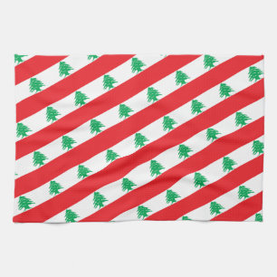 Lebanese flag & Middle East - fashion/sports fans Kitchen Towel
