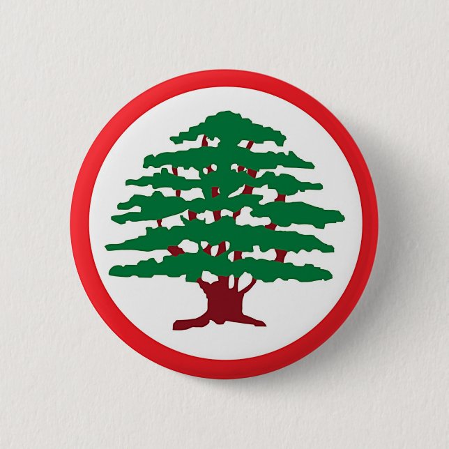 Lebanese Forces Party 2 Inch Round Button (Front)