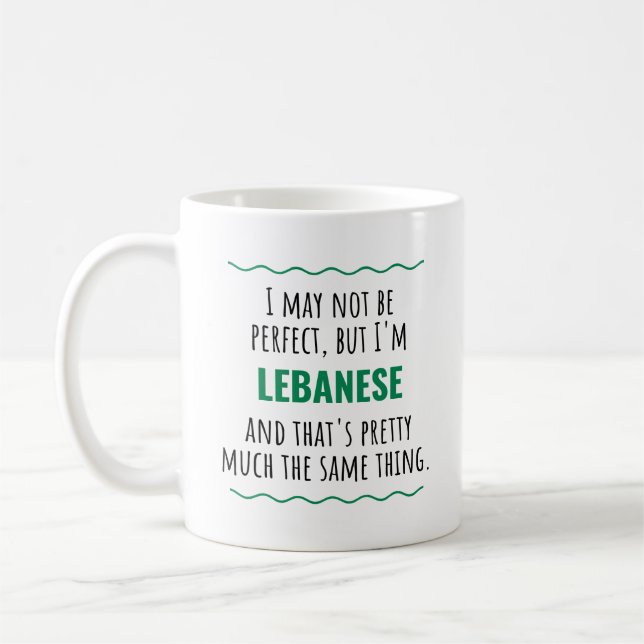Lebanese Lebanon Gift Idea Coffee Mug (Left)