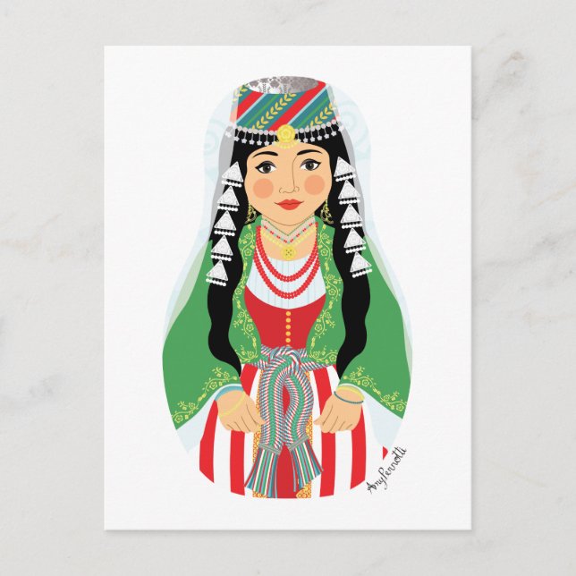 Lebanese Matryoshka Postcard (Front)