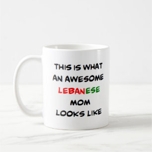 lebanese mom, awesome coffee mug