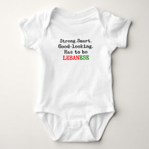 lebanese strong baby bodysuit