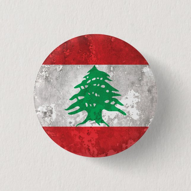 Lebanon 1 Inch Round Button (Front)