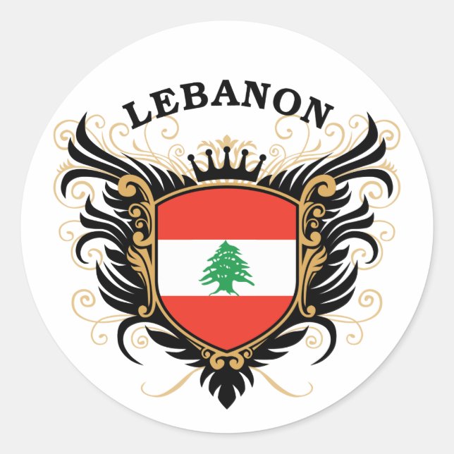 Lebanon Classic Round Sticker (Front)