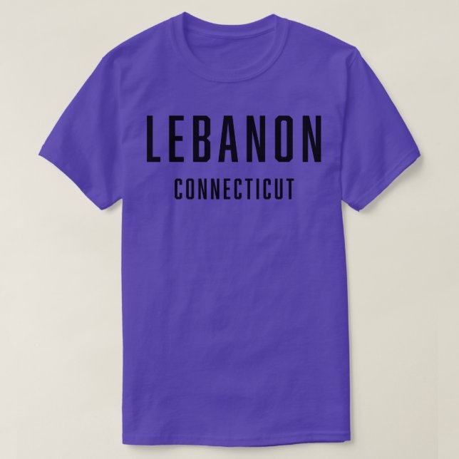 Lebanon Connecticut TShirt (Design Front)