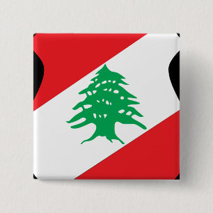 lebanon emblem 2 inch square button