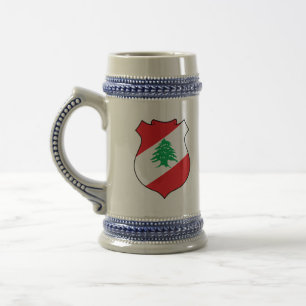 lebanon emblem beer stein