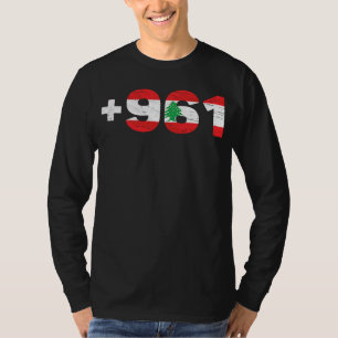 Lebanon Flag +961 Lobnan Lebanese Lebnan love Leb T-Shirt
