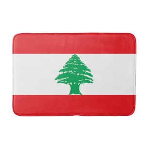Lebanon Flag Bath Mat