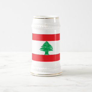 Lebanon Flag Beer Stein