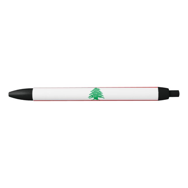 Lebanon flag black ink pen (Front)