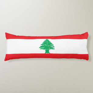 Lebanon Flag Body Pillow