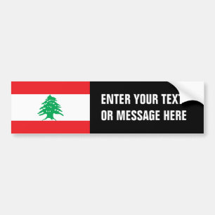 Lebanon Flag Bumper Sticker