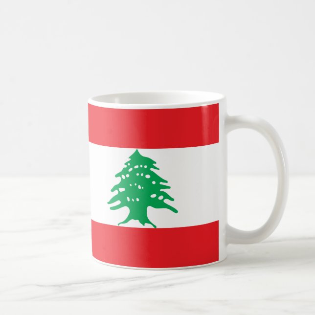 Lebanon Flag Ceramic Mug (Right)