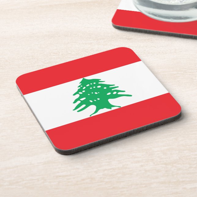 Lebanon flag coaster (Left Side)