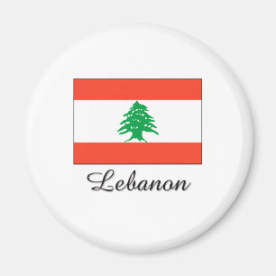 Lebanon Flag Design Magnet