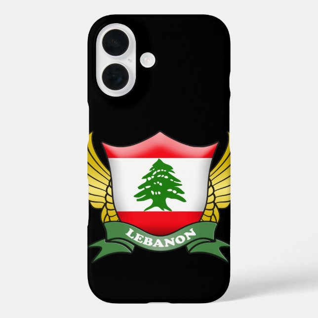 Lebanon Flag Emblem Case-Mate iPhone Case (Back)