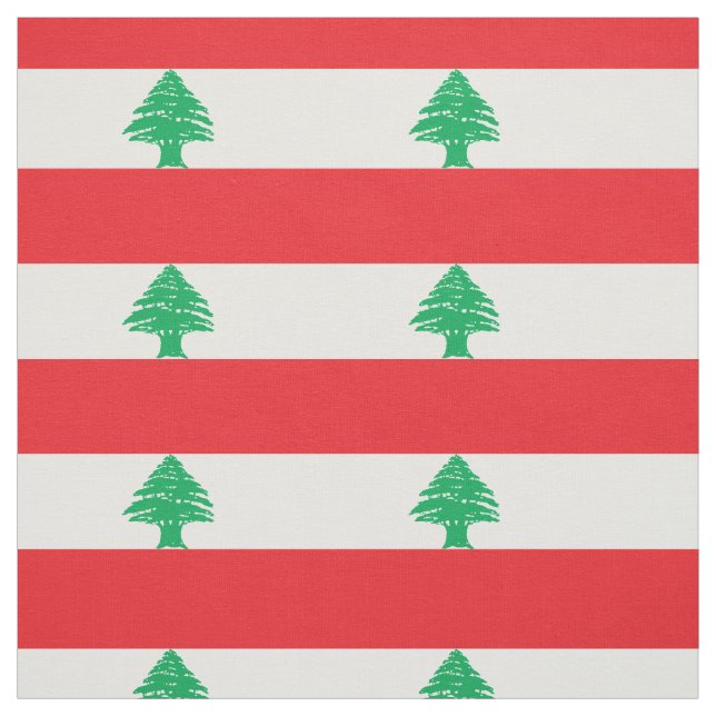 Lebanon Flag Fabric (Swatch)