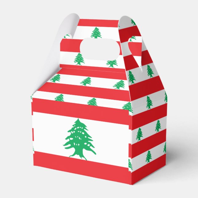Lebanon Flag Favor Box (Back Side)