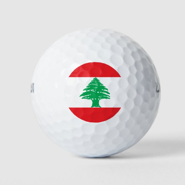 Lebanon Flag Golf Balls (Front)