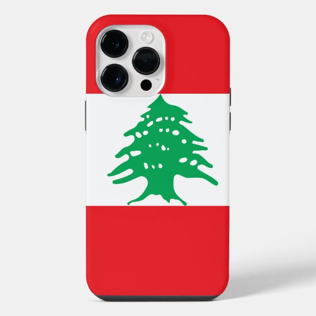 Lebanon flag iPhone case (Back)