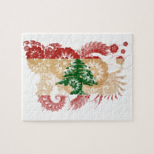 Lebanon Flag Jigsaw Puzzle