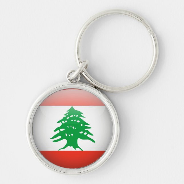 Lebanon Flag Keychain (Front)