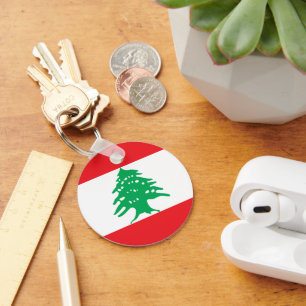 Lebanon flag keychain